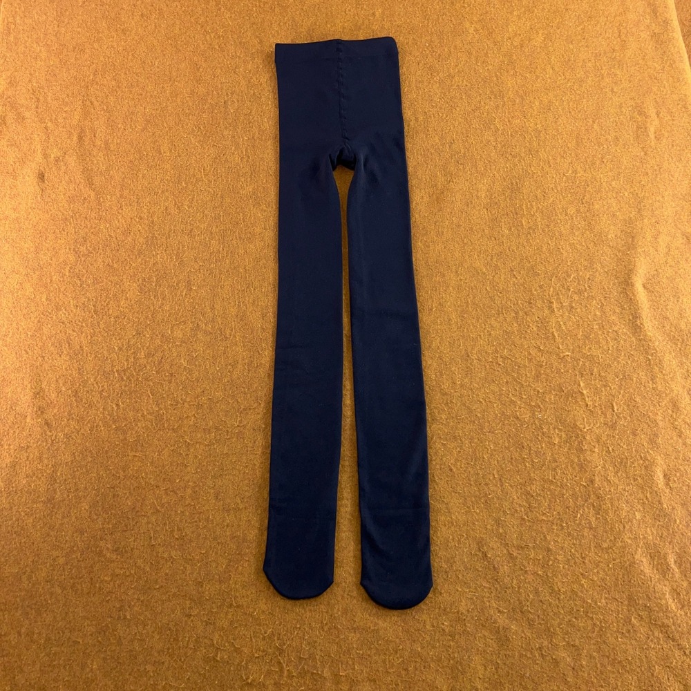 Calzedonia Womens 1/2 Navy Blue Opaque Footed Tights New